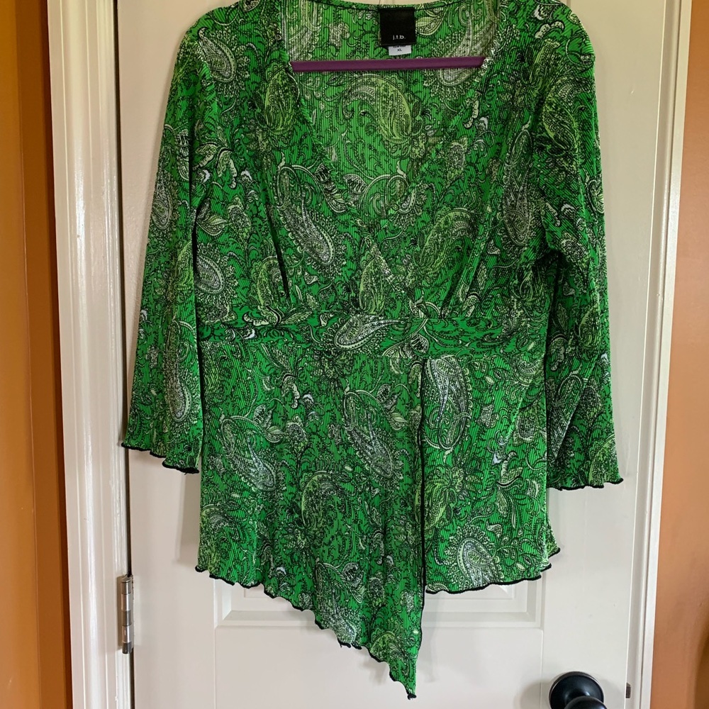 Green ladies blouse